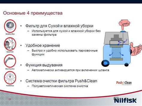 Функция выдувания для очистки сложных поверхностей