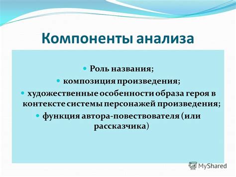 Функция названия в контексте произведения