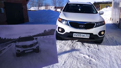 Художественный рисунок Kia Sorento