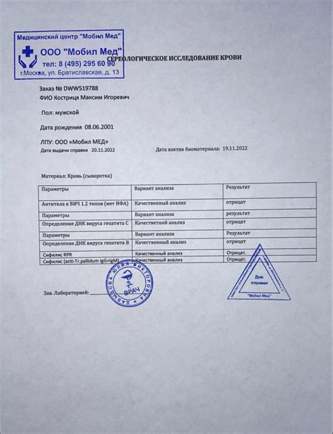 Что включает себя справка от венеролога?