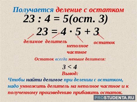 Что делать с остатком при делении дробей?