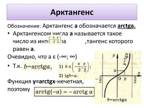 Что такое арктангенс и как его использовать