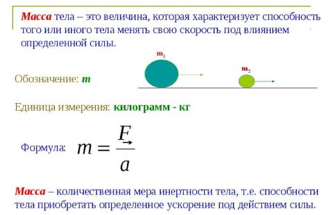 Что такое масса и как она измеряется