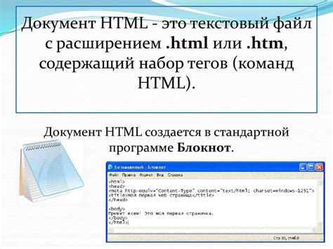 Что такое HTML файл