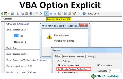 Что такое Option Explicit в VBA