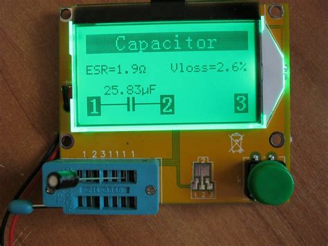 Шаги для измерения ESR конденсатора мультиметром