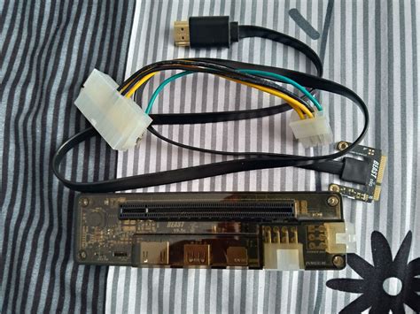 Шаги подключения PCI-карты к ноутбуку через Thunderbolt