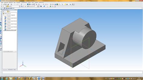 Шаги по определению объема детали в Компас 3D: