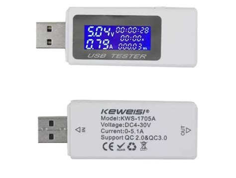 Шаги по подключению Keweisi USB тестера к устройству