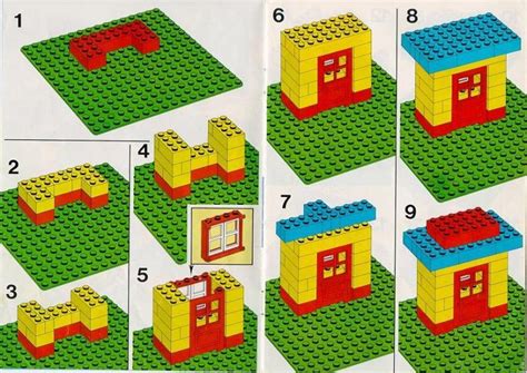Шаги по созданию дома из лего дупло