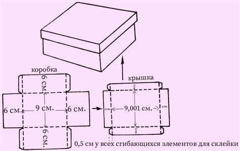 Шаги по созданию коробки из бумаги