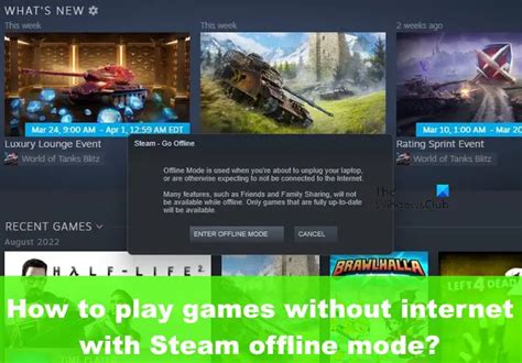 Шаг 1: Запуск Steam в оффлайн-режиме