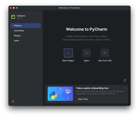 Шаг 1: Открытие PyCharm и создание нового проекта