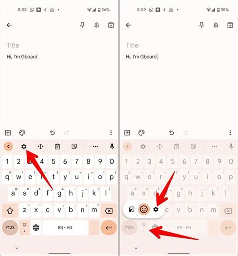 Шаг 1: Открыть настройки Gboard