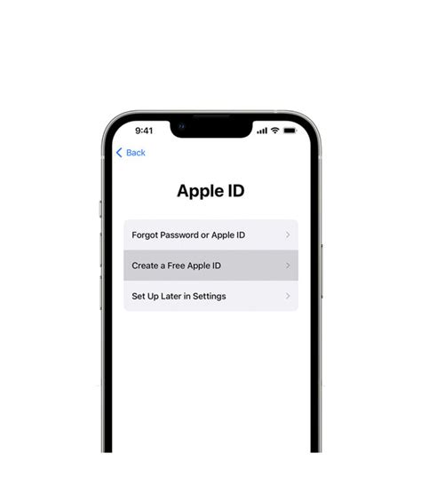 Шаг 1: Создание учетной записи Apple ID