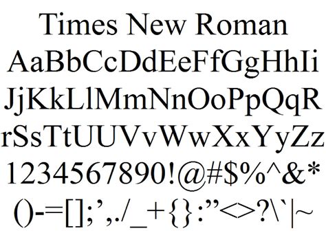 Шаг 1: Установка шрифта Times New Roman