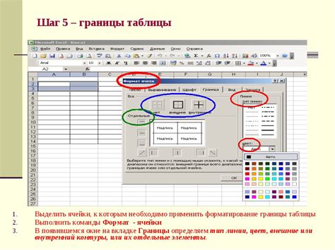 Шаг 2: Ввод данных и форматирование таблицы