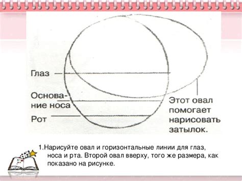 Шаг 2: Добавляем линии для глаз, носа и рта