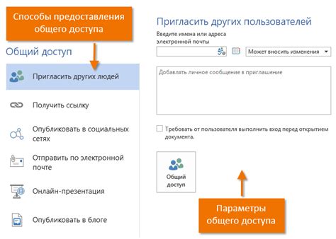 Шаг 2: Создание общего доступа к документу