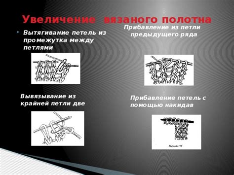 Шаг 2: Формирование петли. Постепенное увеличение количества петель