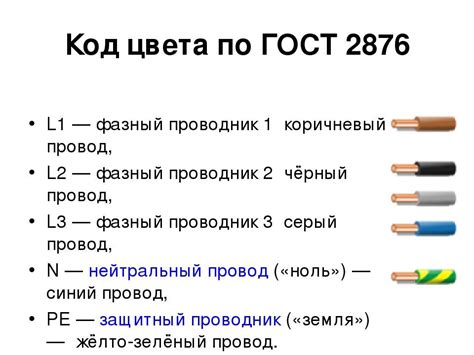 Шаг 2. Определение цветов проводов