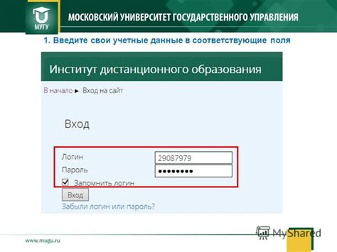 Шаг 3: Введите свои учетные данные и настройте приложение