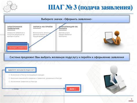 Шаг 3: Подача заявления в соответствующие органы