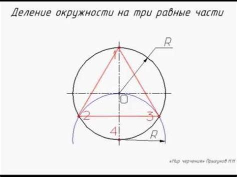 Шаг 3: Разделите круг на равные части