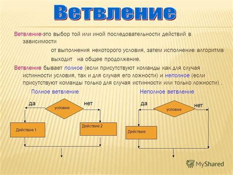 Шаг 3: Указание действий для выполнения в случае истинности условия