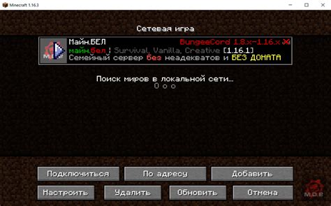 Шаг 4: Подключение к серверу Minecraft