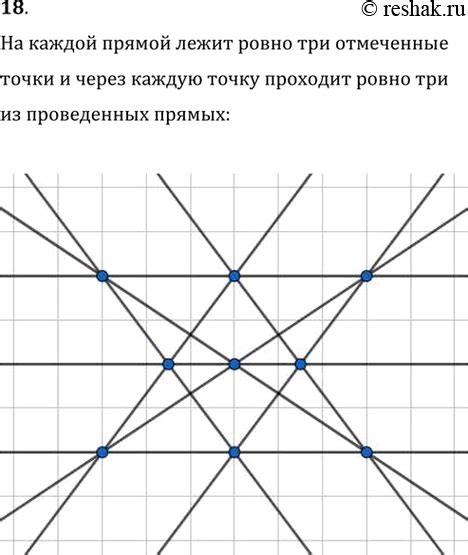 Шаг 4: Проведение линий через отмеченные точки