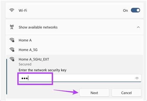 Шаг 6: Введите пароль для новой Wi-Fi сети и нажмите "Подключиться"