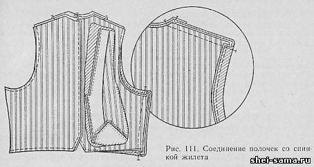 Шитье и отделка жилета