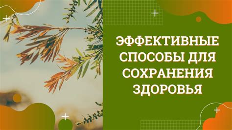 Эффективные способы сохранения гацании