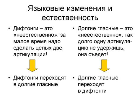 Языковые изменения и адаптации