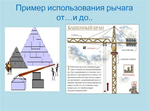  Использование рычага в простых механизмах 