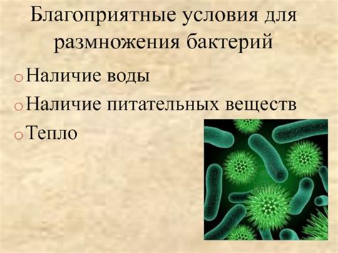  Наличие питательных веществ и их роль для развития кокки бактерий 