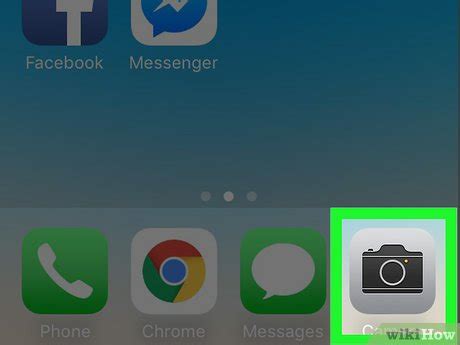  Откройте приложение Камера на своем iPhone 