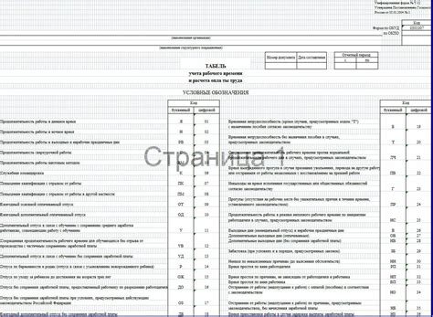  Подготовка к составлению табеля 