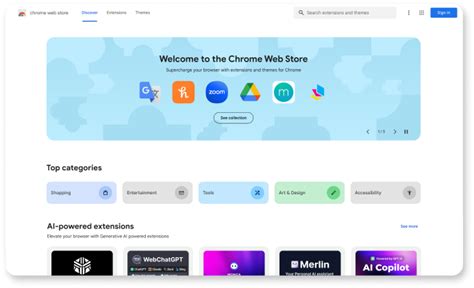  Поиск темы в Chrome Web Store 