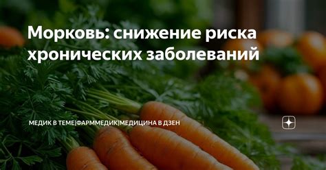  Снижение риска развития хронических заболеваний 