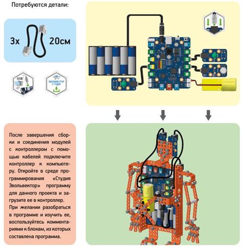  Шаг 2: Сборка и подготовка робота к работе 
