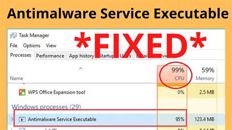 Antimalware service executable загружает память?