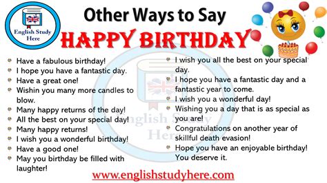 First Words to Say in Response to Happy Birthday in English